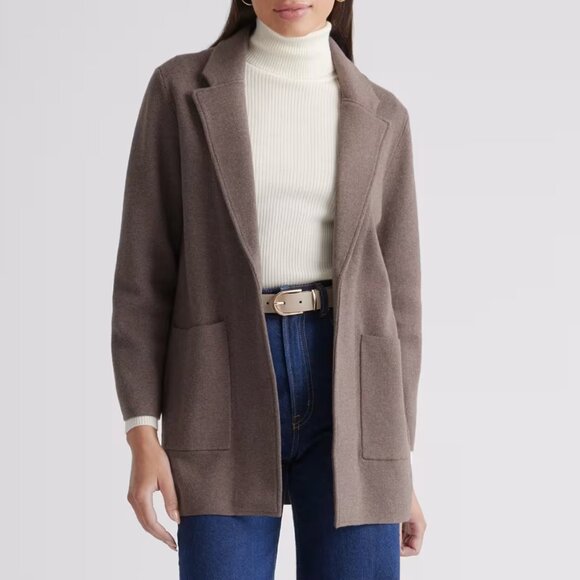 Quince 100% Organic Cotton Knit Blazer XS - Picture 1 of 4